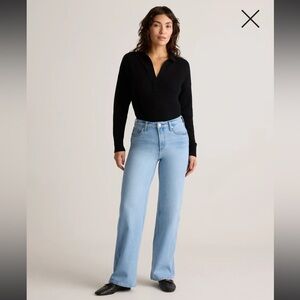 Quince Bella Stretch Relaxed Straight Jeans